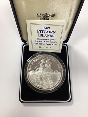 Lot 645 - 1989 Royal Mint Pitcairn Islands Five Ounce...
