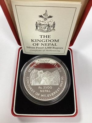 Lot 648 - Royal Mint Kingdom Of Nepal Five Ounce Fine...