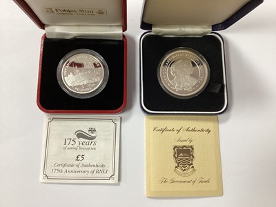 Lot 633 - 1982 Royal Mint Silver Tuvalu $10 Coin,...
