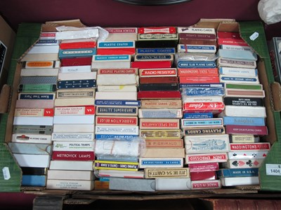 Lot 1404 - A very large collection of playing cards, some...