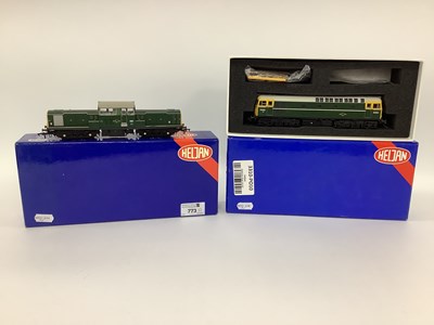 Lot 773 - Two Heljan 'OO' Gauge/4mm Bo-Bo BR Green...
