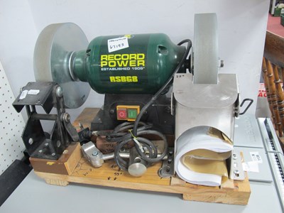 Lot 1138A - A Record Power RSBG8 8" Bench Grinder, untested.