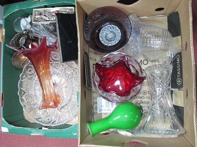 Lot 1036 - Caithness Glass Vase, vases, bowl, plated ware,...