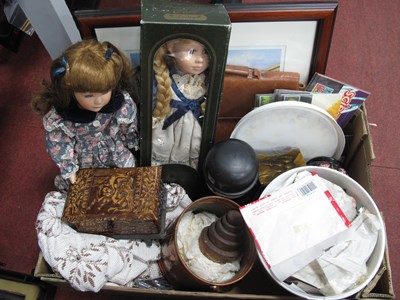 Lot 1129 - Two Porcelain Head Dolls, John Rudkin Signed...