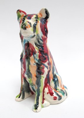 Lot 1287 - Anita Harris Splash Drip Glaze Collie Dog,...