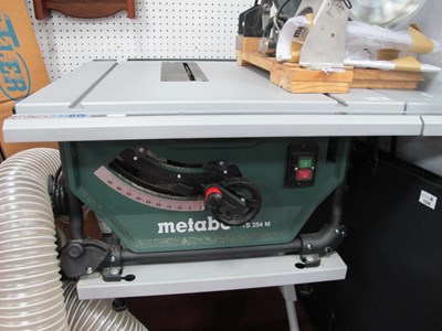 Lot 1138 - Metabo TS 254 M Table Saw on metal stand,...