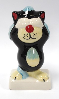Lot 1308 - Lorna Bailey 'See No Evil The Cat', 13.5cm high.