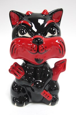Lot 1289 - Lorna Bailey 'Mephisto The Devil Cat', 13cm high.