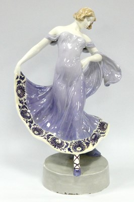 Lot 1061 - A Goldscheider Art Deco 1920's Pottery Figure...