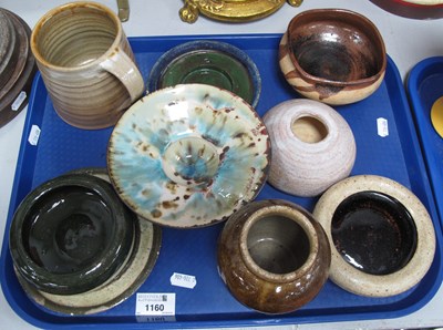 Lot 1160 - Studio Pottery; bowl with dipped centre in...