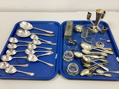 Lot 157 - A Selection of Assorted Plated Serving and...