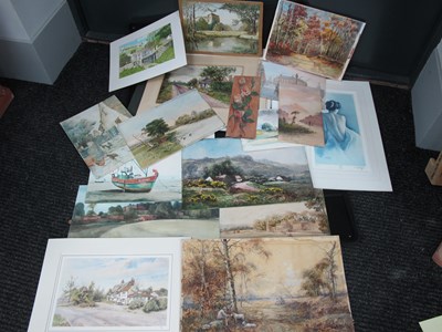 Lot 1156A - H. Ibbertson, Watercolour of Beauchief Abbey...
