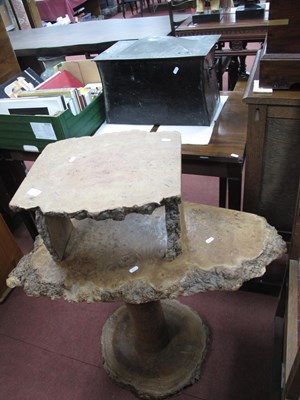 Lot 1587 - A Natural Burr Elm side table approx. 90cm...