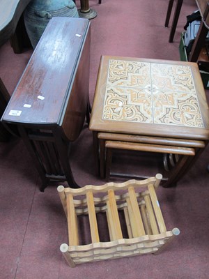 Lot 1604 - G Plan teak nest of three tables largest with...