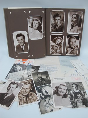 Lot 1462 - An Album of 1950s photos of Film Stars, Bob...