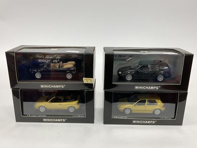 Lot 589 - Four Minichamps 1:43rd Scale Diecast Model...