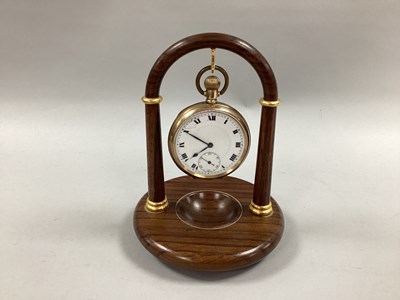 Lot 293 - A Gold Plated Cased Openface Pocket Watch, the...