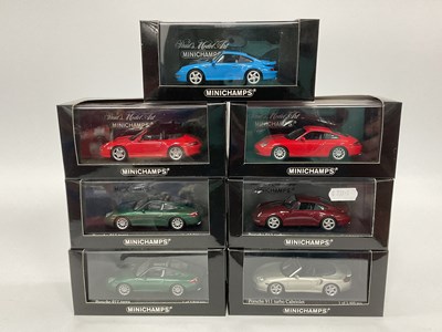 Lot 655 - Seven Minichamps 1:43rd Scale Diecast Model...