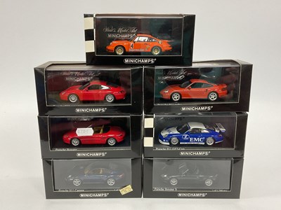 Lot 647 - Seven Minichamps 1:43rd Scale Diecast Model...