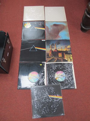 Lot 659 - Nine Pink Floyd LP's, including The Dark Side...