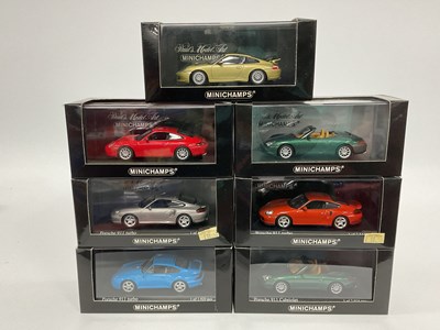 Lot 650 - Seven Minichamps 1:43rd Scale Diecast Model...