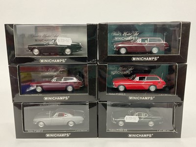 Lot 634 - Six Minichamps 1:43rd Scale Diecast Model Cars....