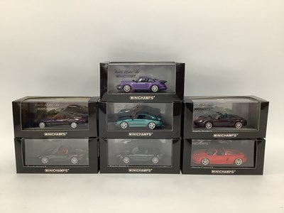 Lot 678 - Seven Minichamps 1:43rd Scale Diecast Model...