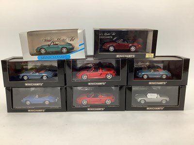 Lot 689 - Eight Minichamps 1:43rd Scale Diecast Model...