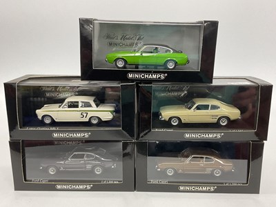 Lot 652 - Five Minichamps 1:43rd Scale Diecast Model...