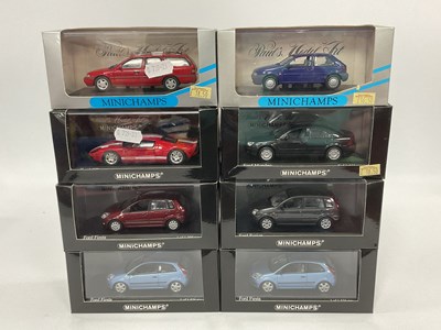 Lot 664 - Eight Minichamps 1:43rd Scale Diecast Model...