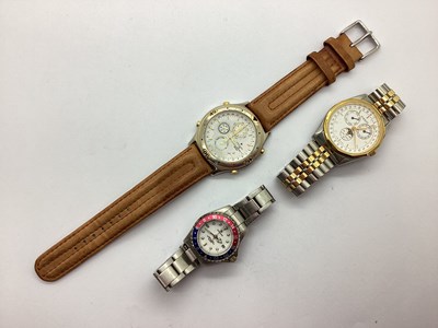Lot 256 - JUNGHANS; A Modern Gent's Alarm Chrongraph...