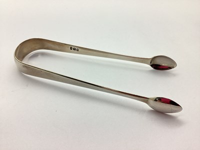 Lot 8 - A Pair of Georgian Hallmarked Silver Sugar...