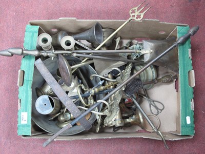 Lot 1506 - A brass jam pan together with a large quantity...