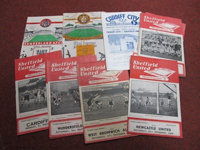 Lot 528 - Sheffield United 1953-4 Programmes, twelve...