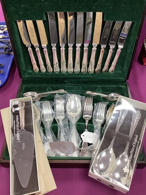 Lot 218 - A Dubarry Pattern Canteen of EPNS Cutlery, in...