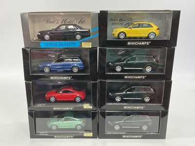 Lot 624 - Eight Minichamps 1:43rd Scale Diecast Model...