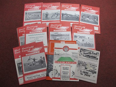 Lot 530 - Sheffield United 1954-5 Programmes, sixteen...