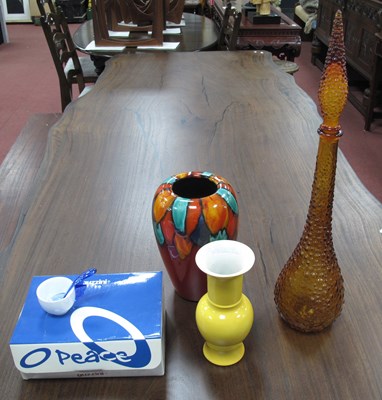 Lot 1162 - Poole Pottery Vase, 214cm high, Italian bubble...
