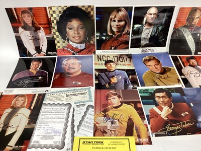 Lot 1328 - A collection of Star Trek related signatures...
