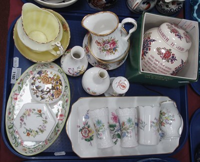 Lot 1180 - Decorative Floral China, including Aynsley...