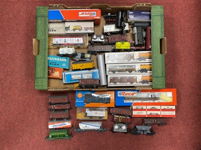 Lot 566 - Approximately forty HO scale European outline...