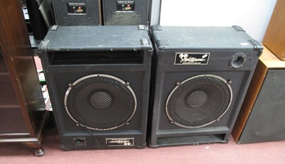 Lot 1512 - Venus Sound Speaker Cabinets 73cm high, 55...
