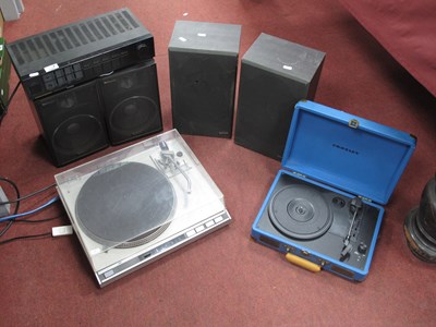 Lot 1507 - Marantz Stereo Amplifier PM385, JVC L-F66...