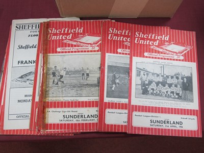 Lot 549 - Sheffield United Programmes 1955-6, twenty-one...