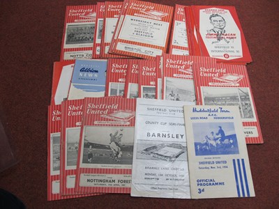 Lot 536 - Sheffield United Programmes 1956-7, twenty-two...