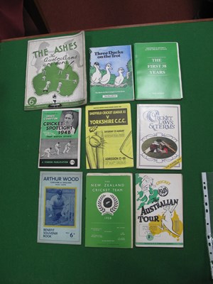 Lot 485 - Cricket 1938 Ashes Souvenir, forty pages, 1948...