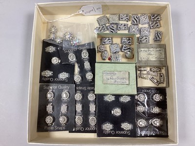 Lot 224 - Vintage 'Superior Quality Paste Snaps'...