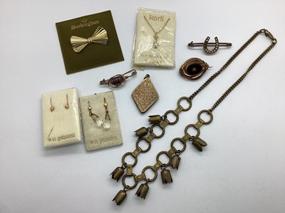 Lot 151 - An Antique Lozenge Shape Locket Pendant, a...