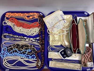 Lot 165 - Vintage and Later Bead Necklaces, Ciro and...