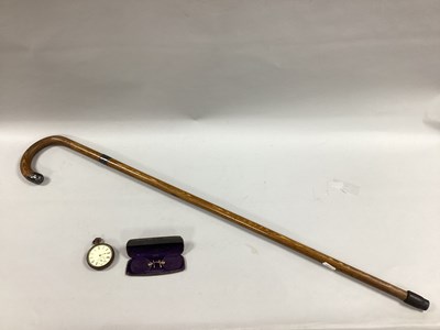 Lot 169 - A Hallmarked Silver Mounted Walking stick,...
